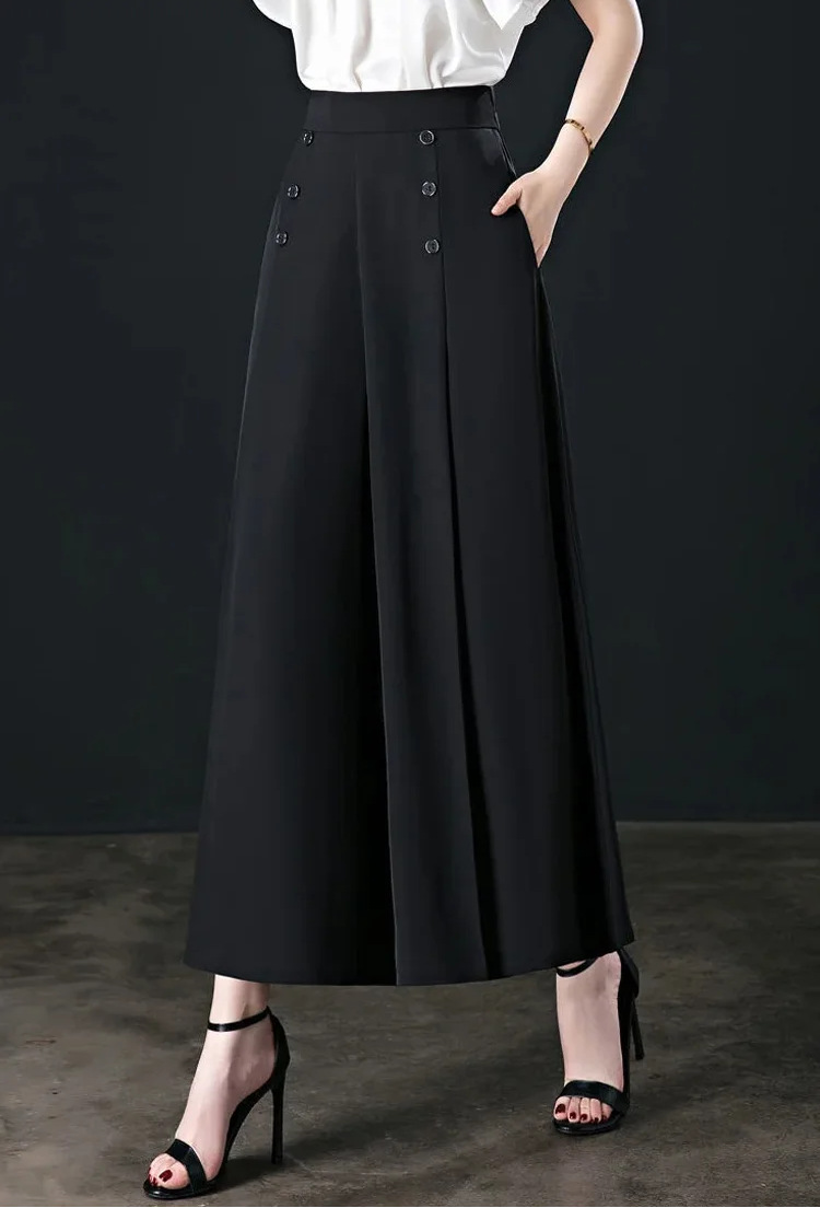 Αρτέμιδα – Κομψό πλισέ παντελόνι με φαρδιά μπατζάκια