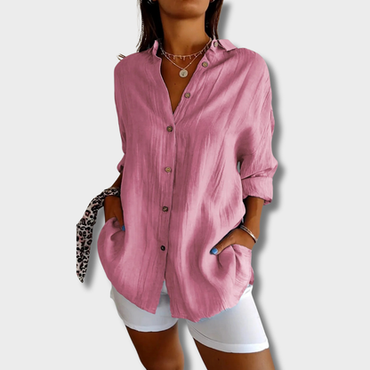 Ελένη – Ανάλαφρο πουκάμισο με χαλαρή εφαρμογή