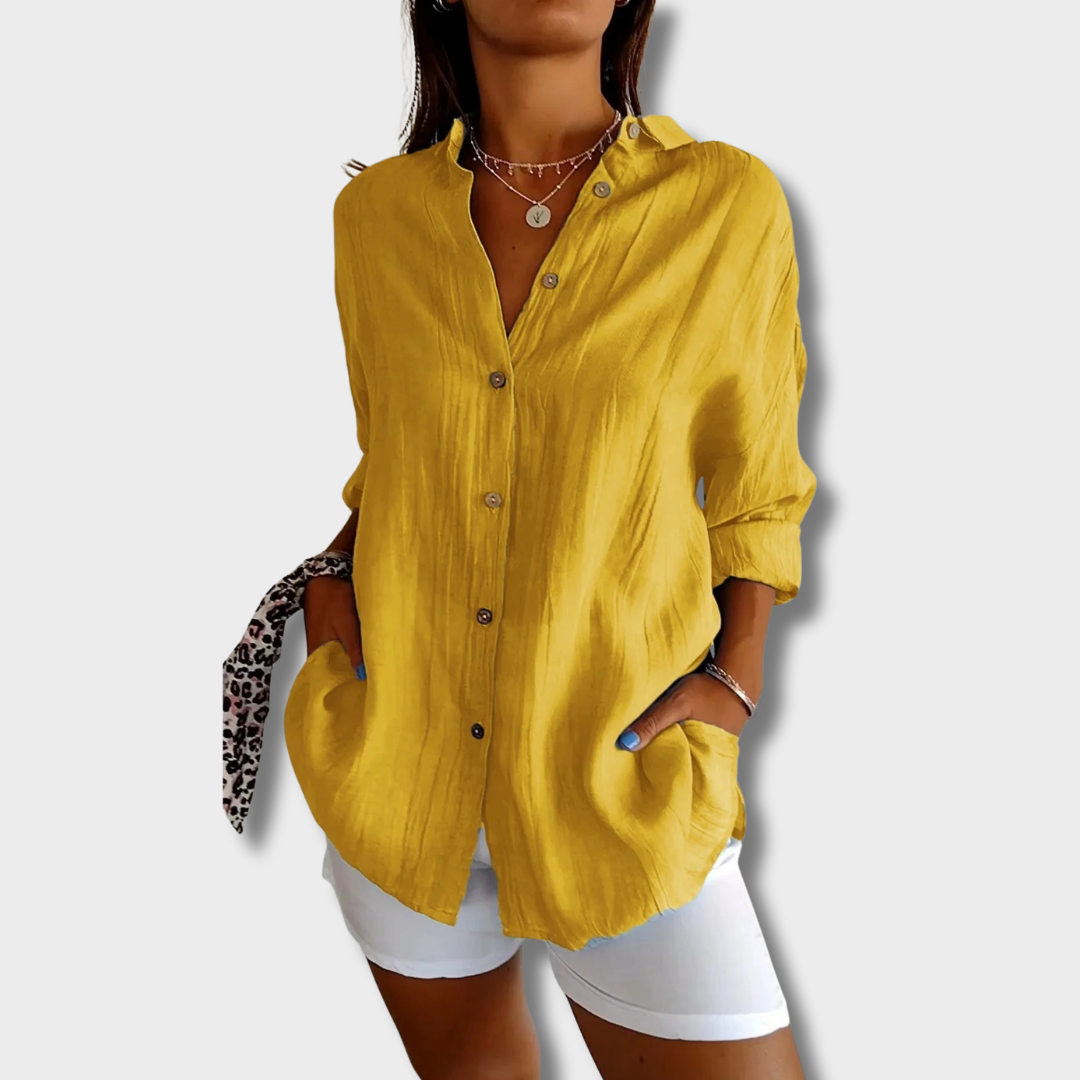 Ελένη – Ανάλαφρο πουκάμισο με χαλαρή εφαρμογή