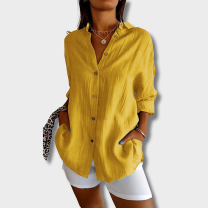 Ελένη – Ανάλαφρο πουκάμισο με χαλαρή εφαρμογή