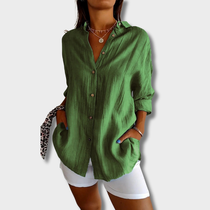 Ελένη – Ανάλαφρο πουκάμισο με χαλαρή εφαρμογή