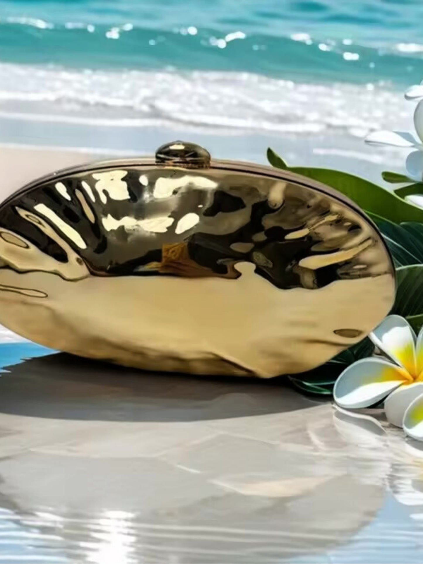 Αριάδνη – Clutch βραδινής λάμψης σε μεταλλικό χρυσό