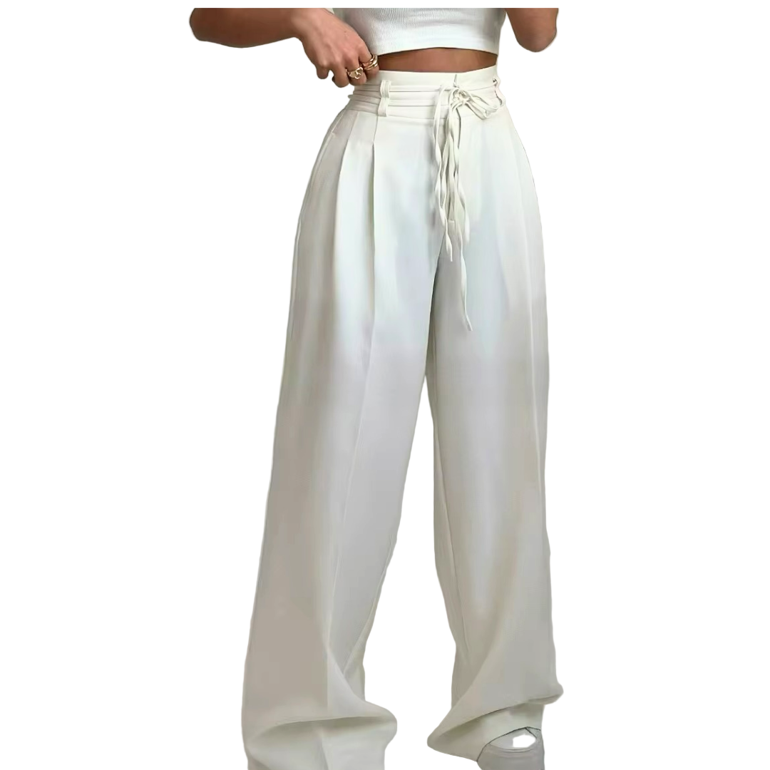 Αλκμήνη – Παντελόνι με ψηλή μέση και δέσιμο