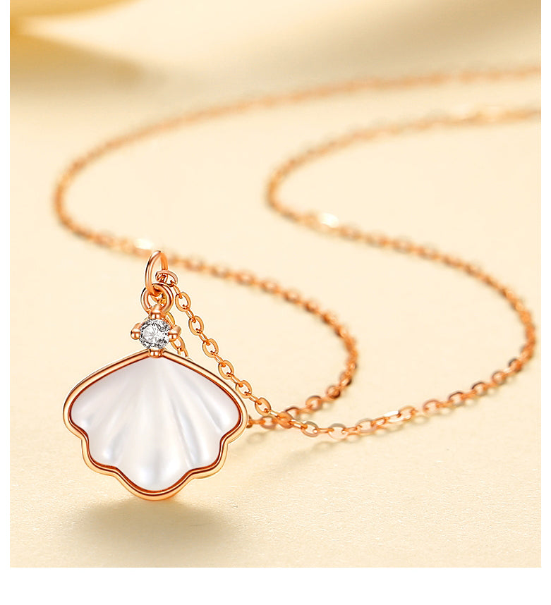 Θάλασσα – Κολιέ με κοχύλι και μαργαριτάρια