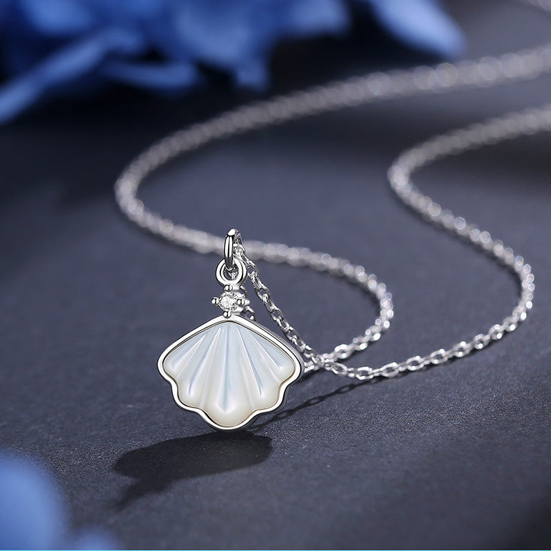 Θάλασσα – Κολιέ με κοχύλι και μαργαριτάρια