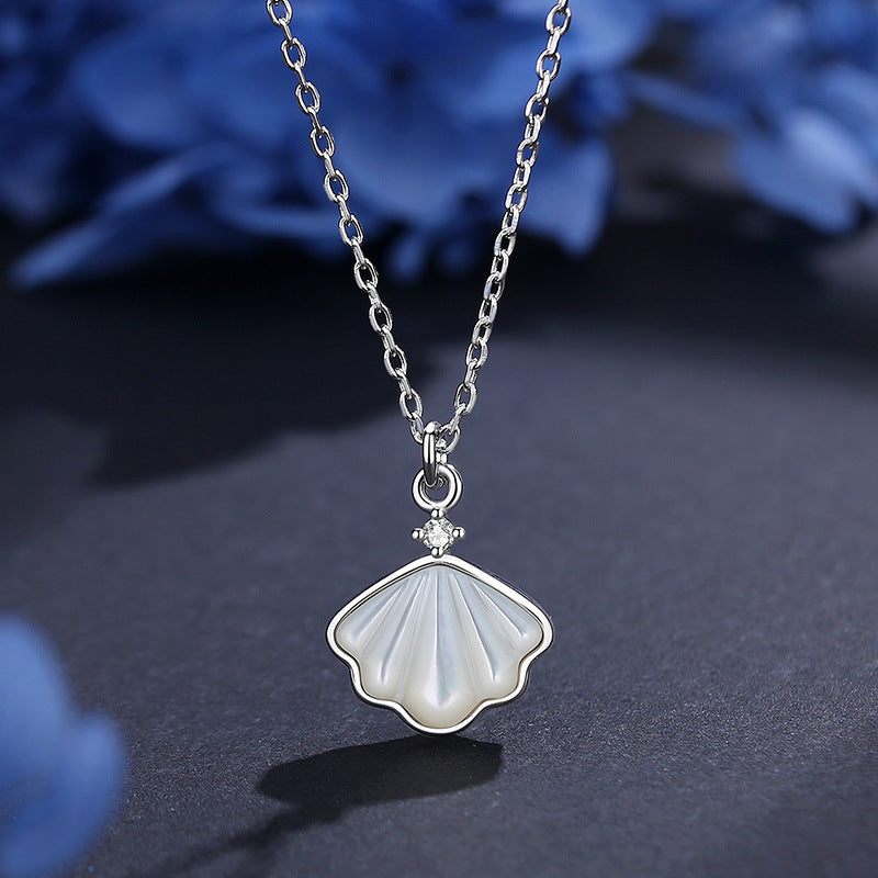 Θάλασσα – Κολιέ με κοχύλι και μαργαριτάρια