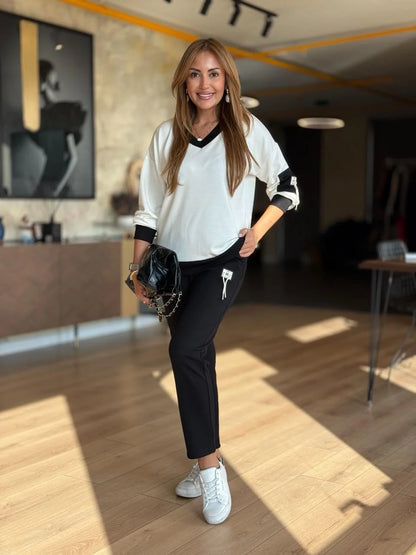 Βαλένη – Παντελόνι με λάστιχο στη μέση και τσέπες