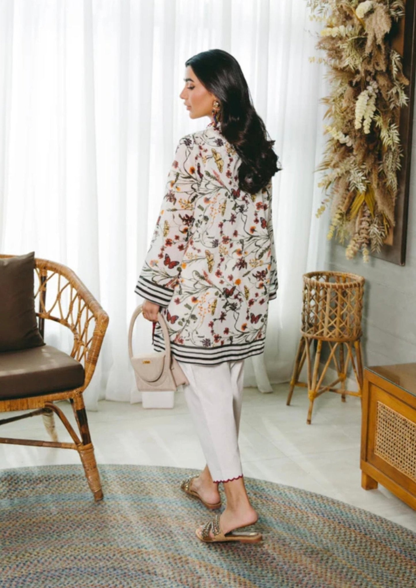 Autumn Bloom Chic Printed Co - ord Set - Navvi.in