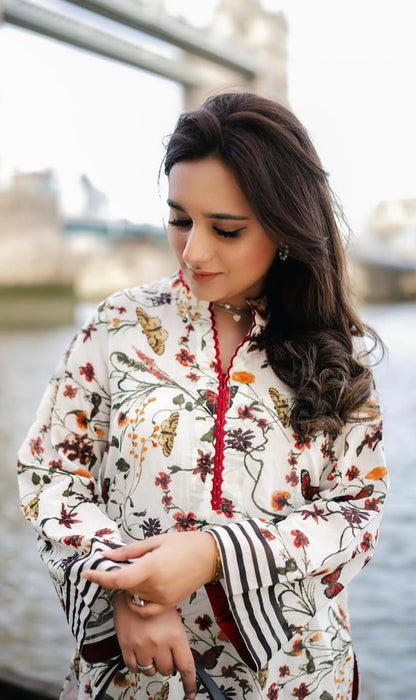 Autumn Bloom Chic Printed Co - ord Set - Navvi.in