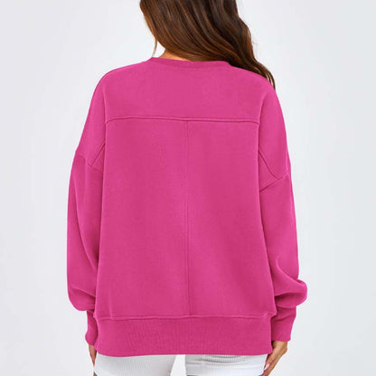 Όλγα – Άνετο γκρι φούτερ με χαλαρή εφαρμογή